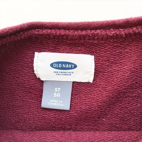 Old Navy amazing berry sweatshirt VGUC 5T - Picture 3 of 4